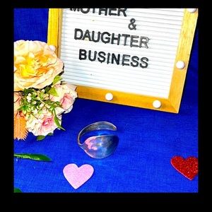 🧡 Sterling Silver ANTIQUE SPOON CUFF BRACELET Rogers 1847 STUNNING HUGE!